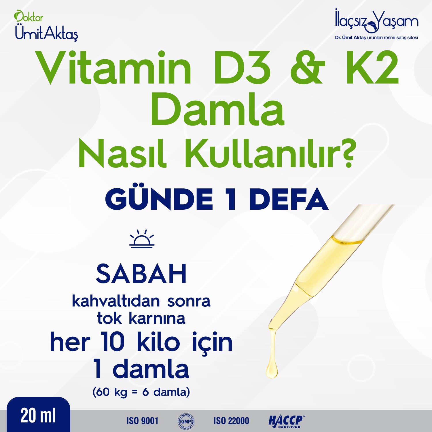 Vitamin D3 & K2 Damla