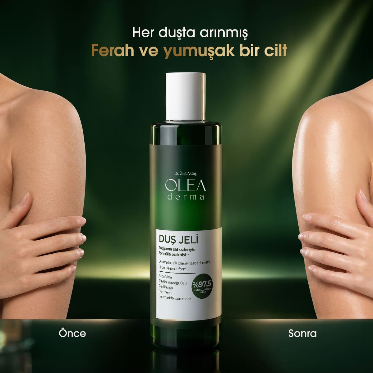 OleaDerma %97,5 Doğal Duş Jeli - 250 mL