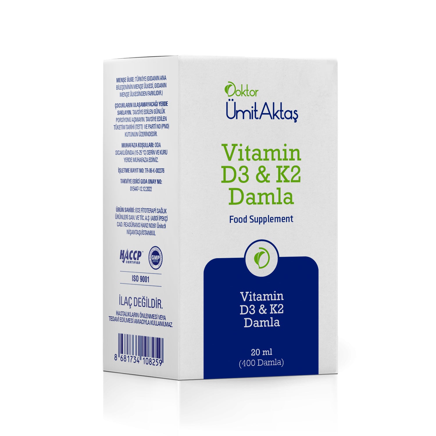 Vitamin D3 & K2 Damla