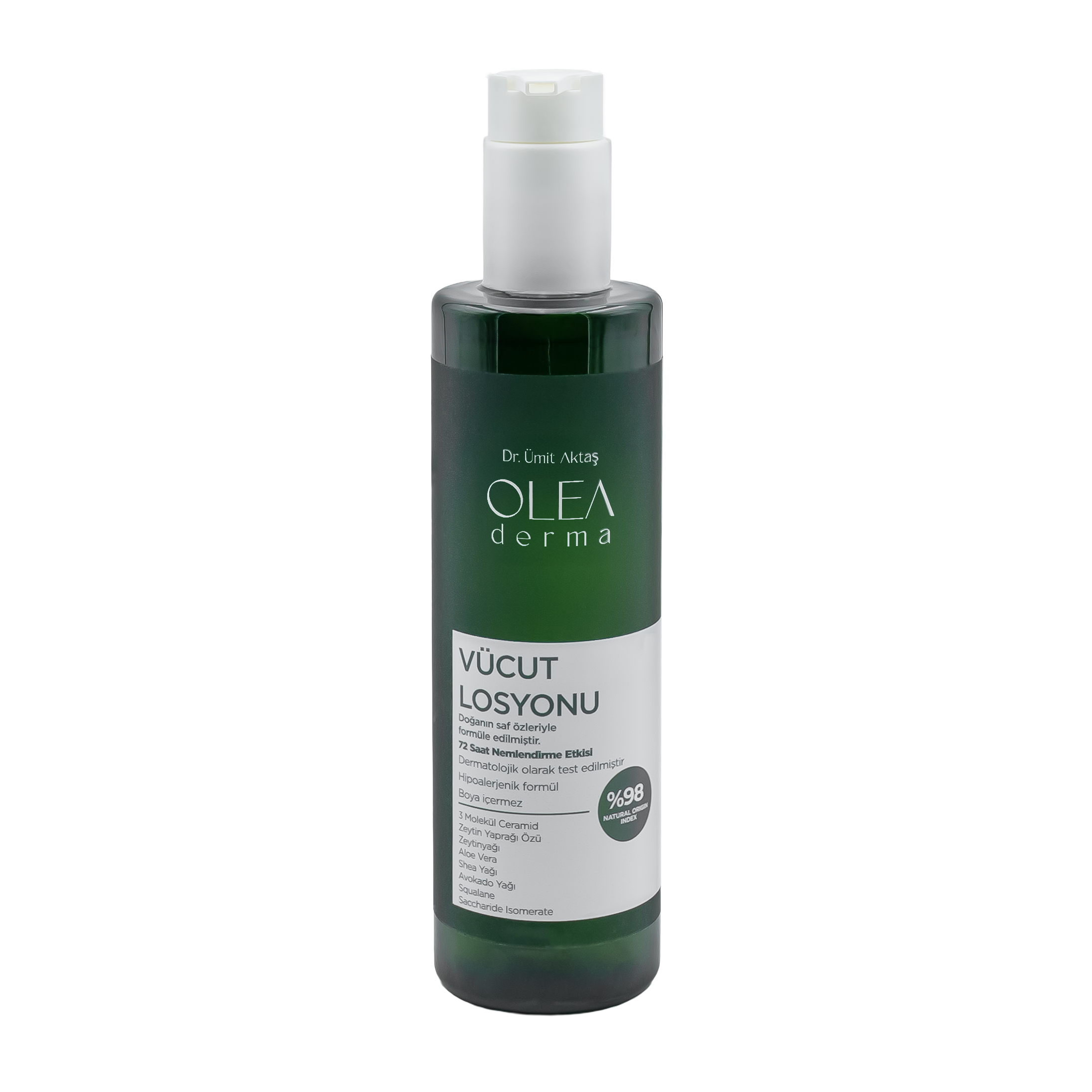 OleaDerma %98 Doğal Vücut Losyonu - 250 mL