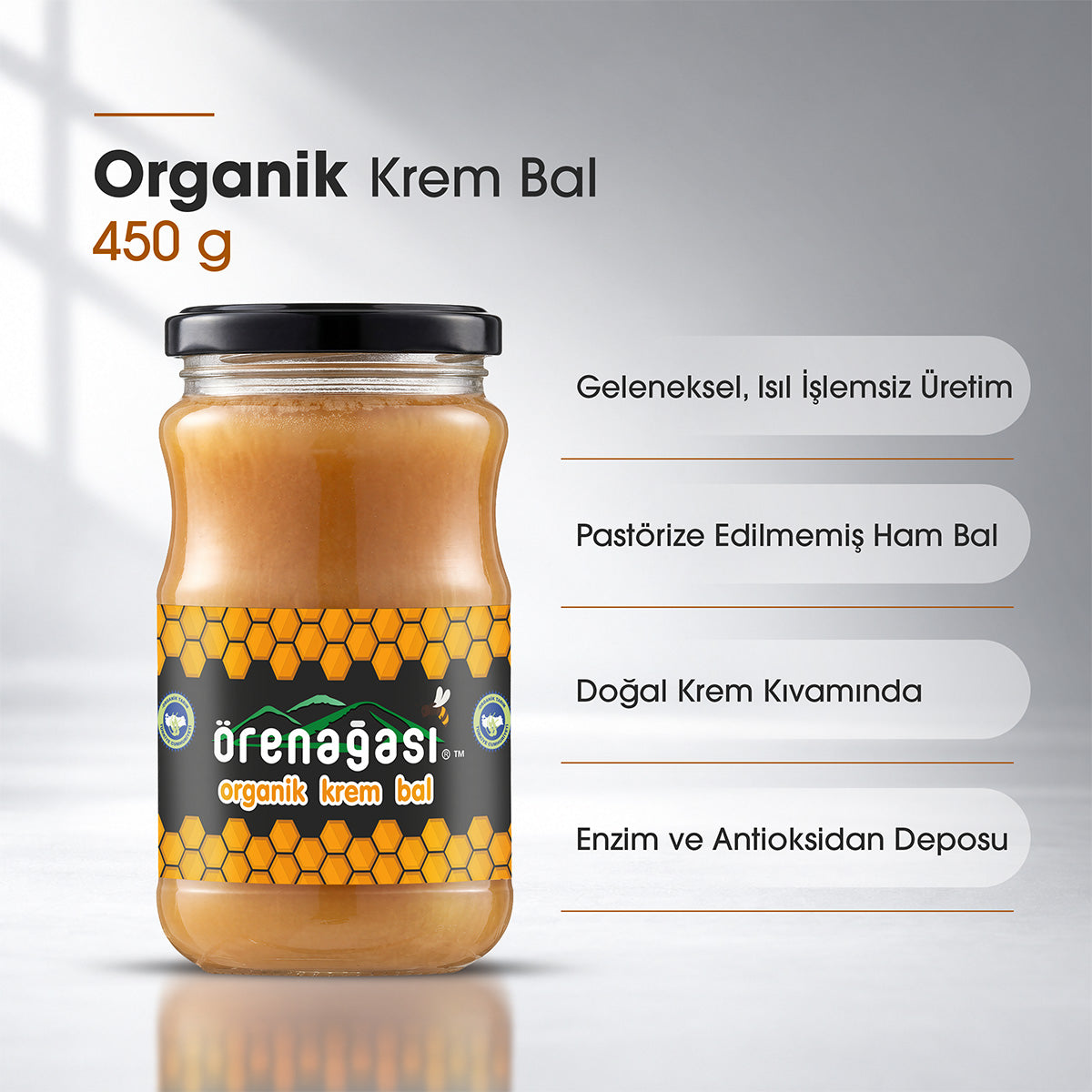 Organik Krem Bal - 450g