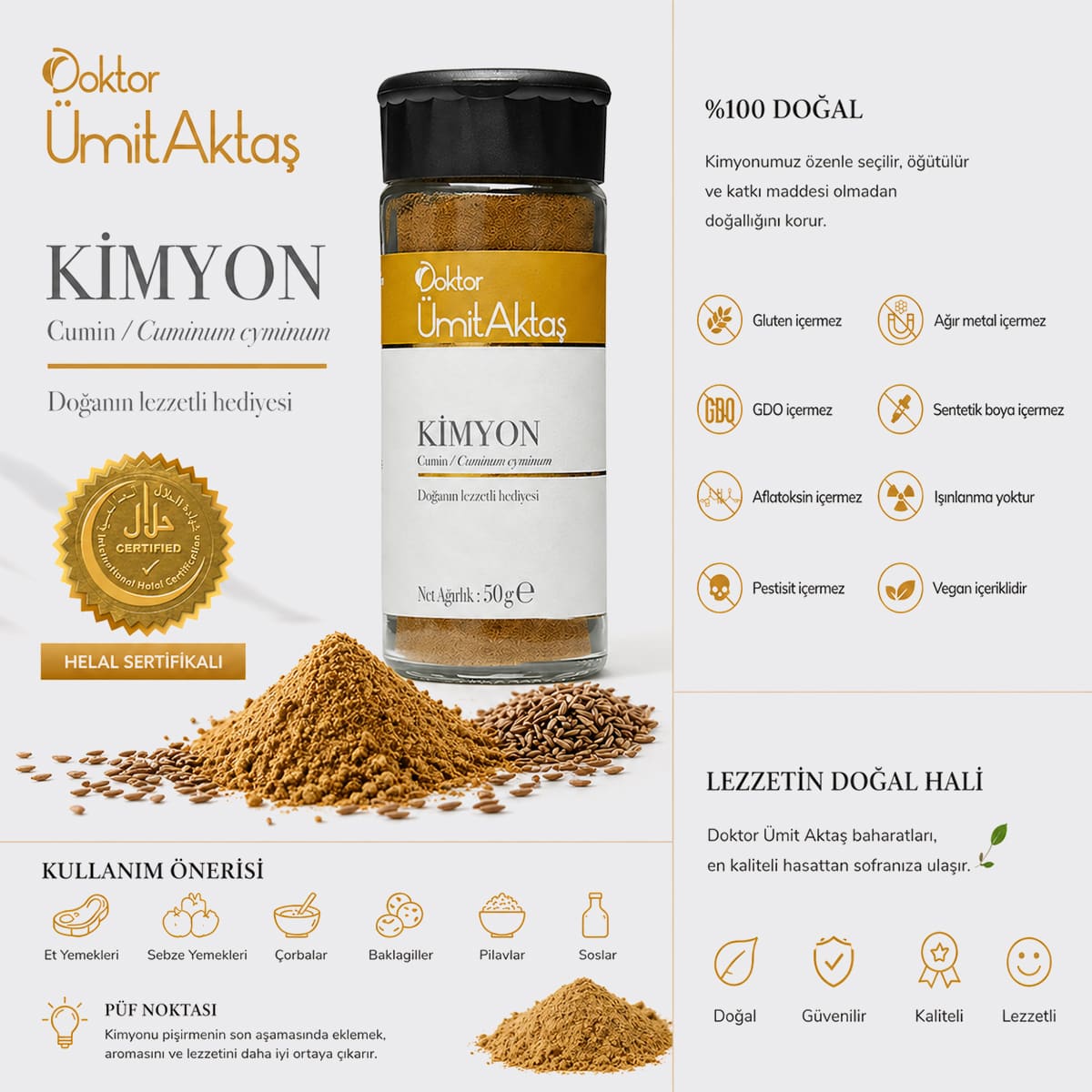 Kimyon - Helal Sertifikalı - Temiz Baharat