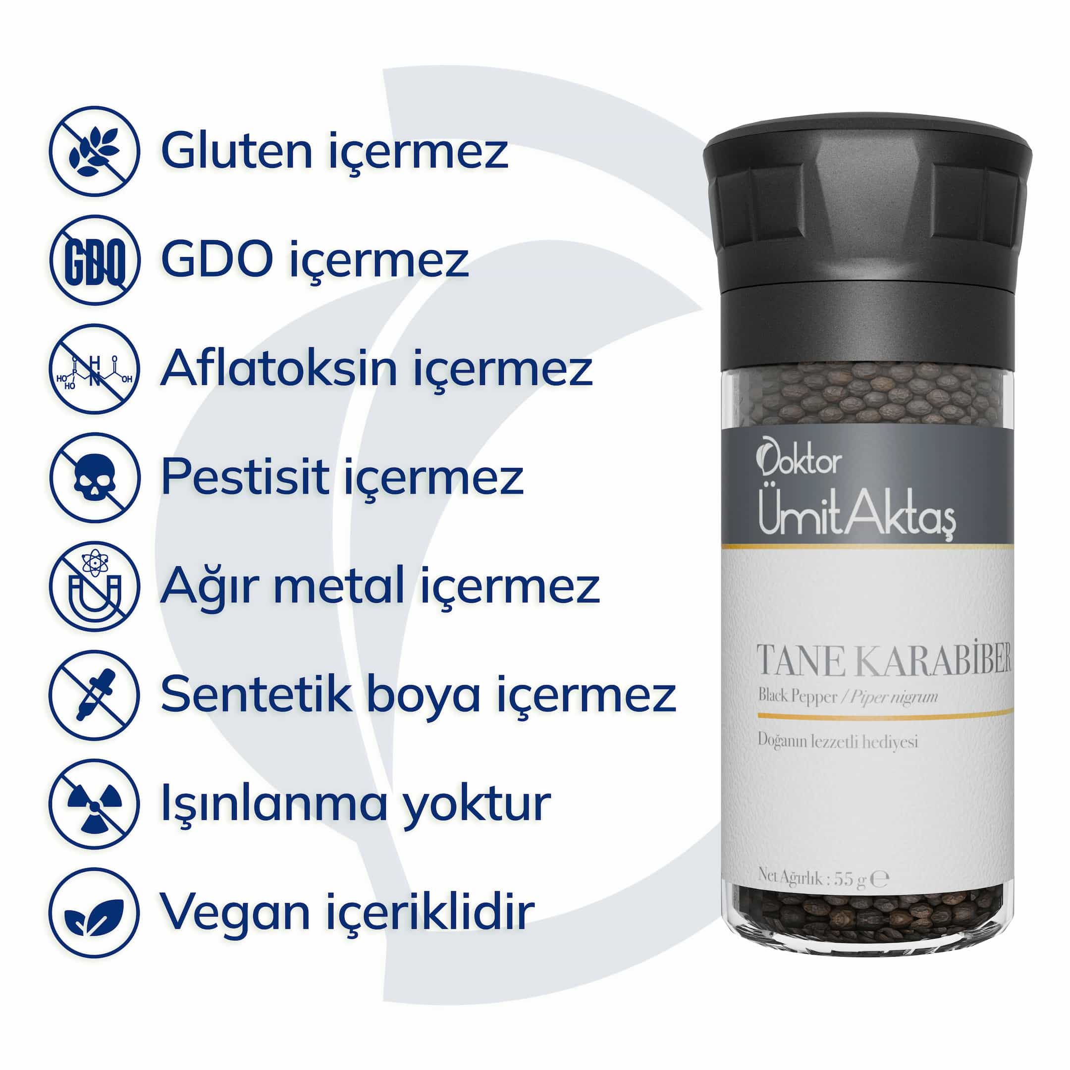 Değirmenli Tane Karabiber – Piper nigrum