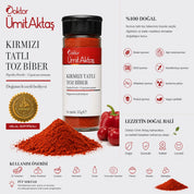 Kırmızı Tatlı Toz Biber  – Helal Sertifikalı - Temiz Baharat